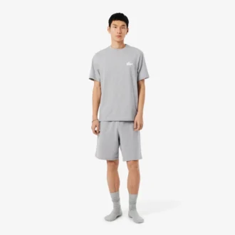 Camisola interior masculina em algodão com estampado de crocodilo