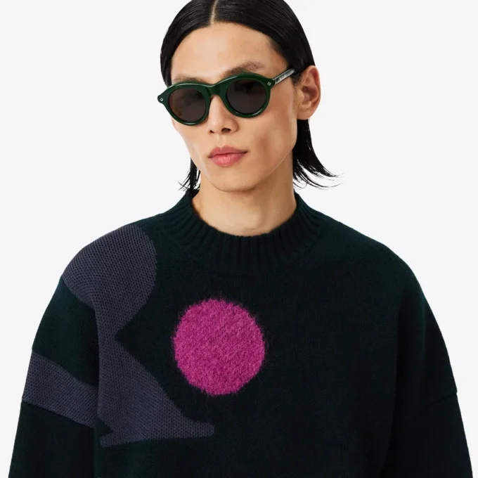 Camisola Jacquard com Motivo da Passarela