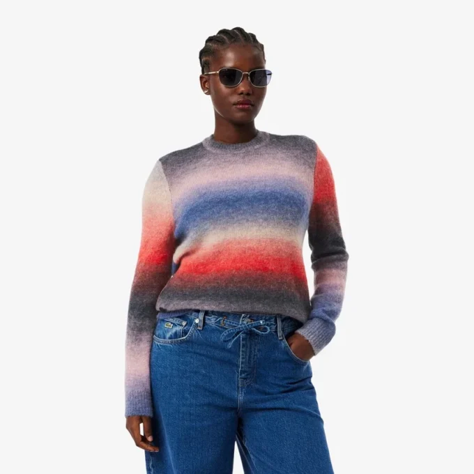 Camisola Ombra de gola redonda para mulher