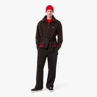 Camisola polar com fecho para homem