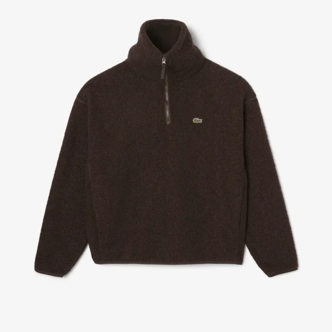 Camisola polar com fecho para homem