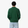 Camisola polo de lã de corte descontraído para homem