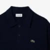 Camisola polo de lã de corte descontraído para homem