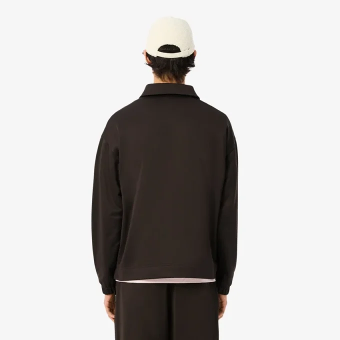 Camisola Polo em malha polar de corte largo para homem