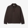 Camisola Polo em malha polar de corte largo para homem