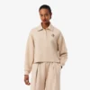 Camisola polo oversized com canelado