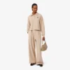 Camisola polo oversized com canelado