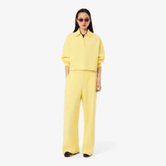 Camisola Polo Oversized com Canelado
