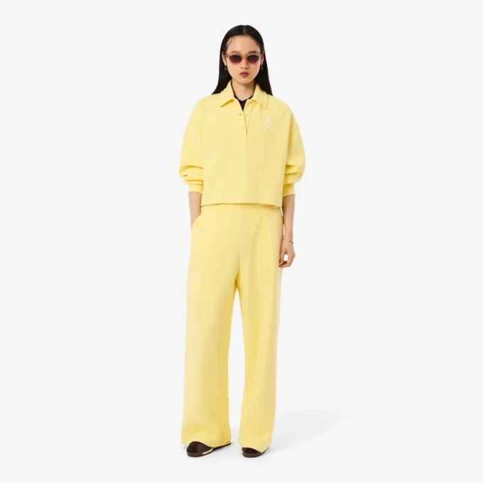 Camisola Polo Oversized com Canelado