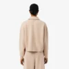 Camisola polo oversized com canelado