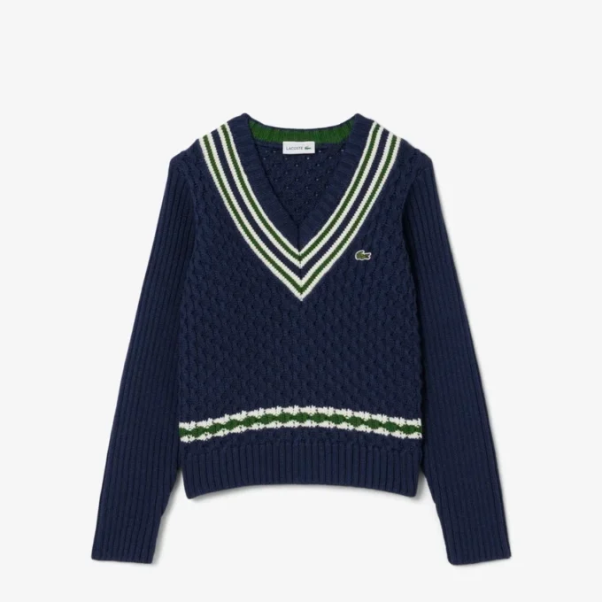 Camisola sem mangas com decote em V em algodão para meninas