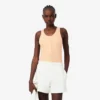 Camisola sem mangas de algodão canelado com corte justo