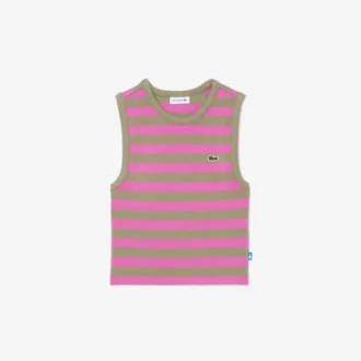 Camisola sem mangas às riscas para criança