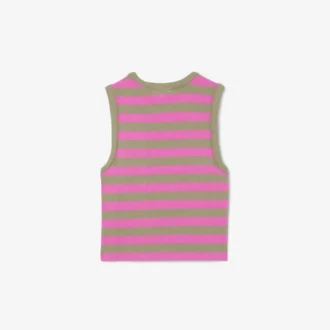 Camisola sem mangas às riscas para criança
