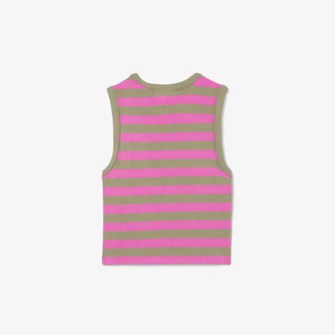 Camisola sem mangas às riscas para criança