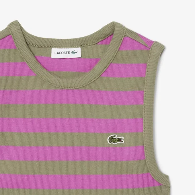 Camisola sem mangas às riscas para criança