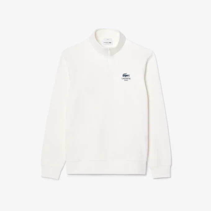 Camisola unissexo com gola alta e fecho