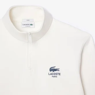 Camisola unissexo com gola alta e fecho