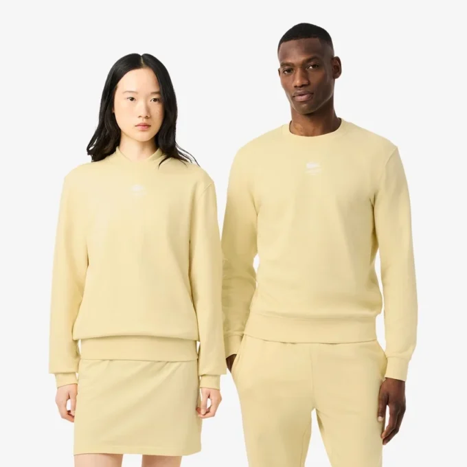 Camisola unissexo de malha polar com estampado