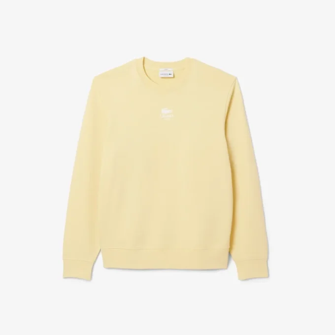 Camisola unissexo de malha polar com estampado