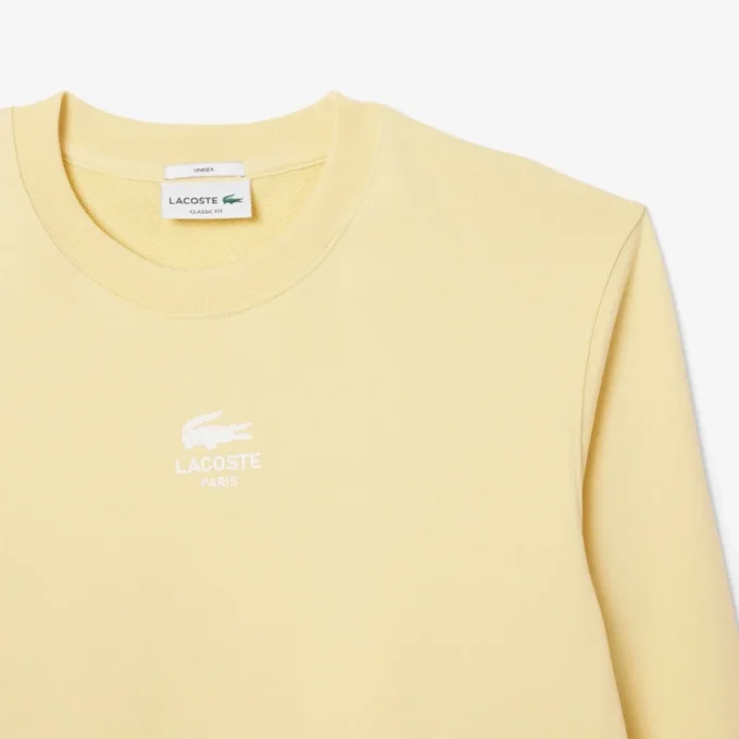 Camisola unissexo de malha polar com estampado