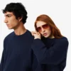 Camisola unissexo de malha polar grossa com corte largo