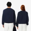 Camisola unissexo de malha polar grossa com corte largo