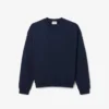 Camisola unissexo de malha polar grossa com corte largo