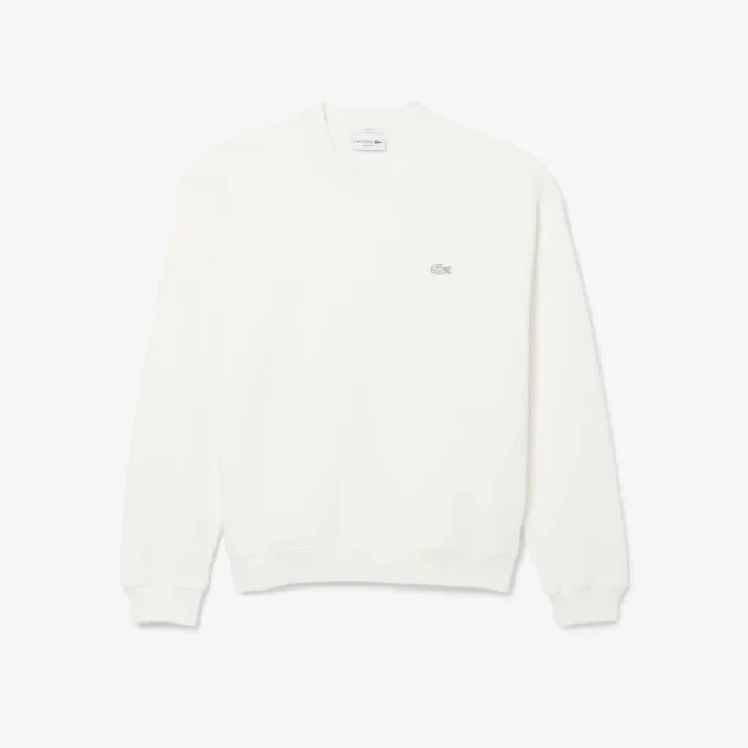 Camisola unissexo de malha polar grossa com corte largo