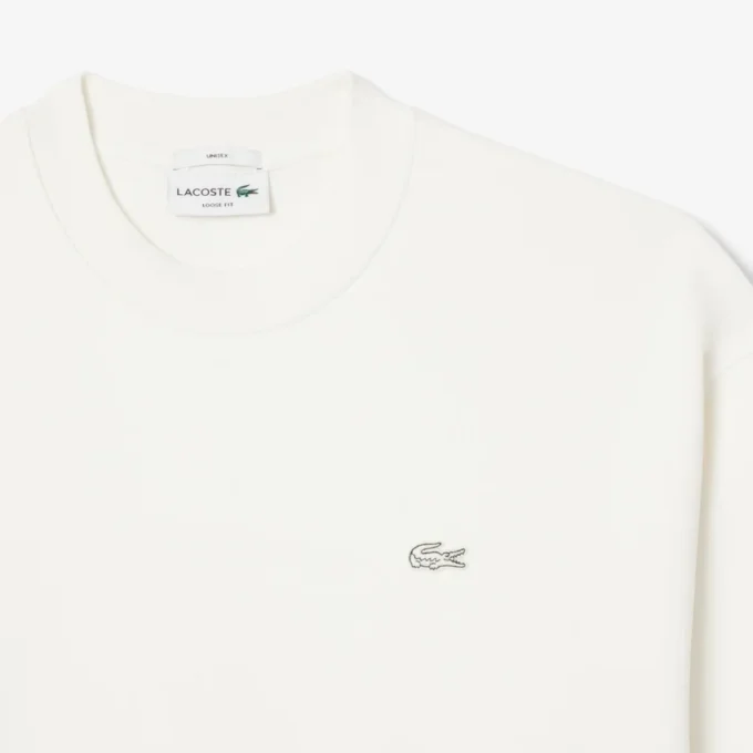 Camisola unissexo de malha polar grossa com corte largo
