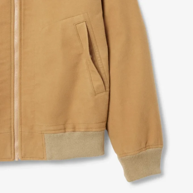 Casaco acolchoado em moleskin para homem
