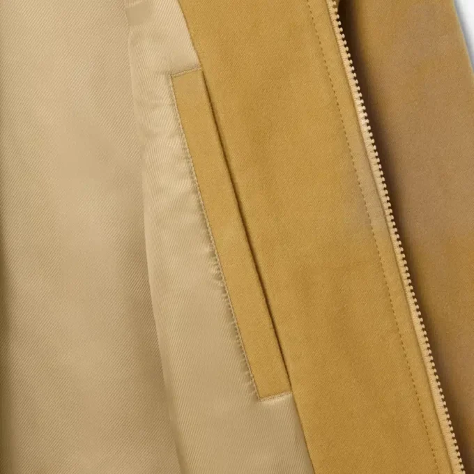 Casaco acolchoado em moleskin para homem