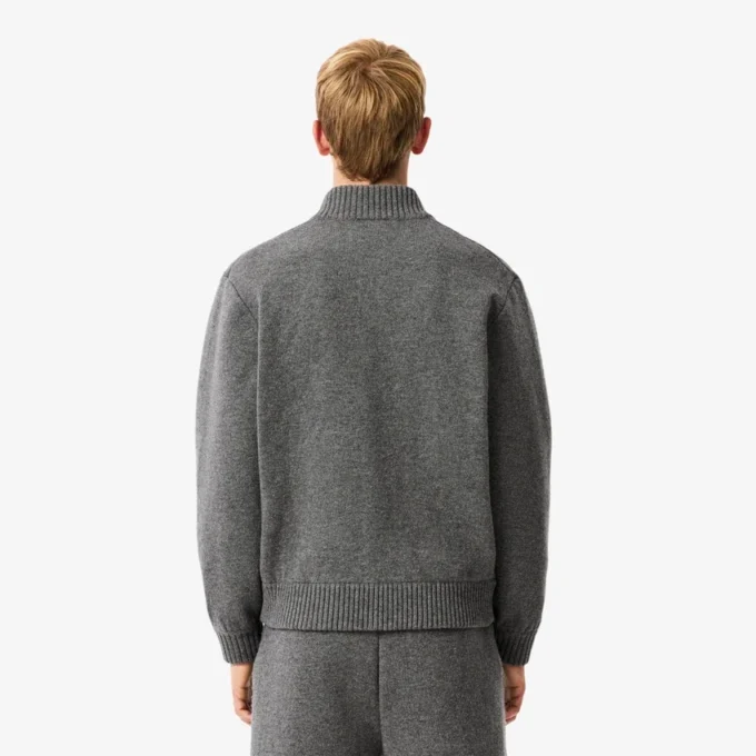Casaco bomber em jersey de lã merino para homem