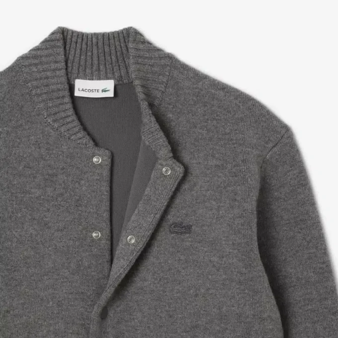 Casaco bomber em jersey de lã merino para homem