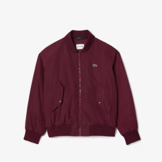 Casaco bomber oversized com punhos canelados para mulher