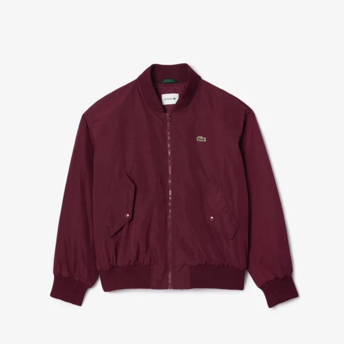 Casaco bomber oversized com punhos canelados para mulher