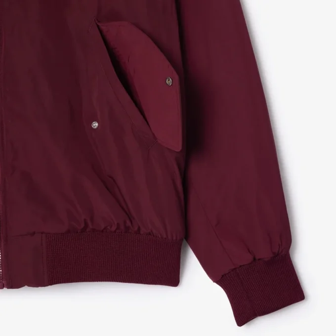 Casaco bomber oversized com punhos canelados para mulher