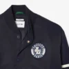 Casaco bomber repelente de água com emblema bordado para homem