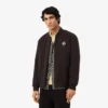 Casaco bomber retro com emblema e repelente de água