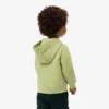 Casaco com capuz e fecho em malha polar para criança