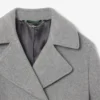 Casaco curto oversized de mistura de lã para mulher