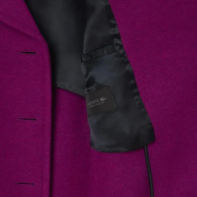 Casaco de lã com efeito slub da coleção Runway