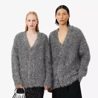 Casaco de malha com lurex da coleção Runway