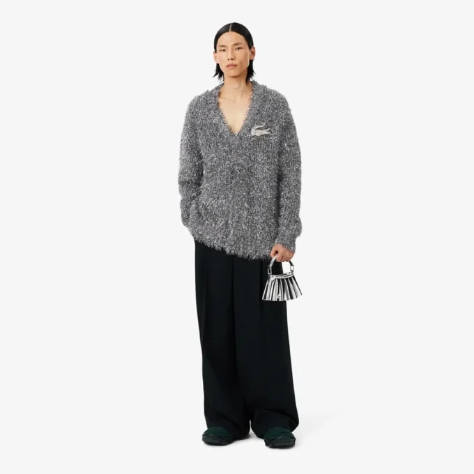 Casaco de malha com lurex da coleção Runway