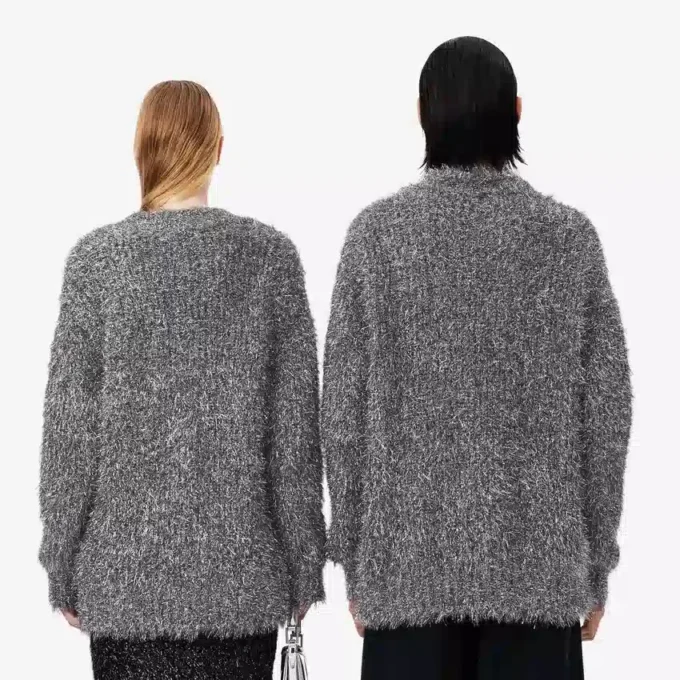 Casaco de malha com lurex da coleção Runway