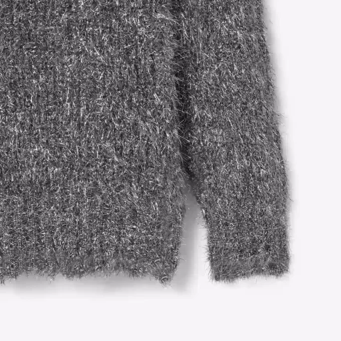 Casaco de malha com lurex da coleção Runway