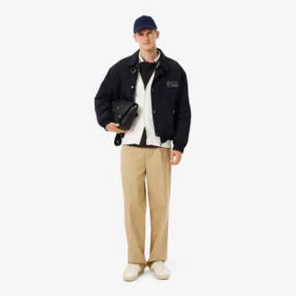 Casaco de malha com nervuras fluidas para homem