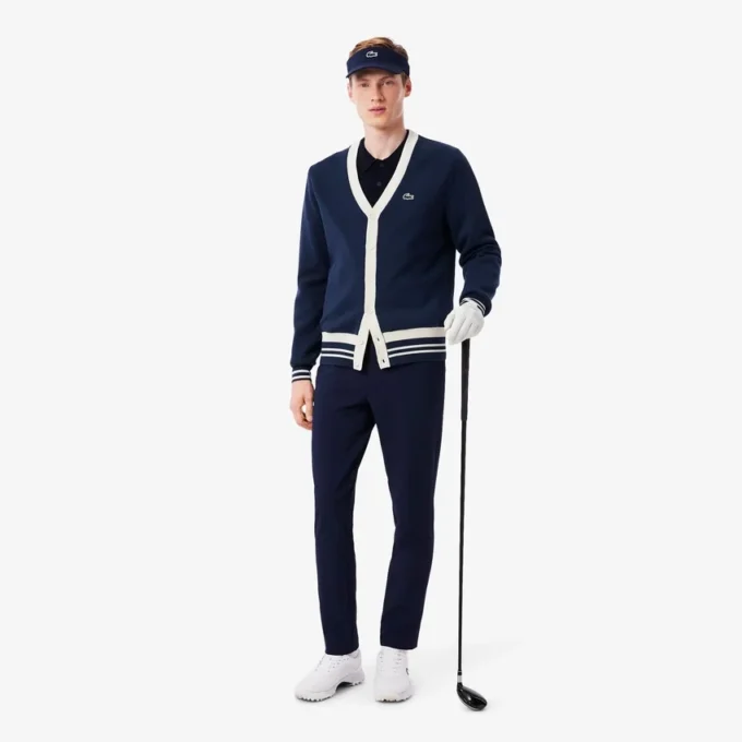 Casaco de malha de golfe para homem