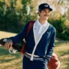 Casaco de malha de golfe para homem