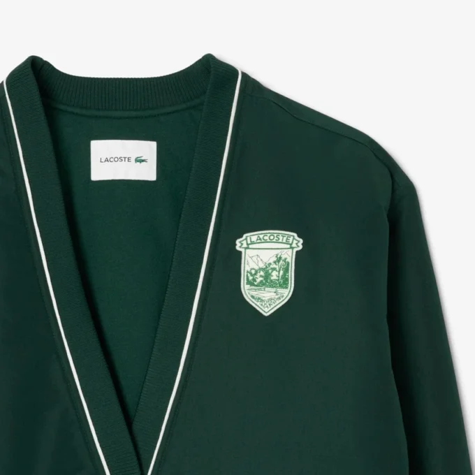 Casaco de malha de nylon acolchoado oversized para mulher